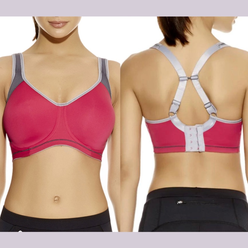 NWT $69‎ Freya Active [ 30J US ] Underwire Sports Bra in Hot Crimson